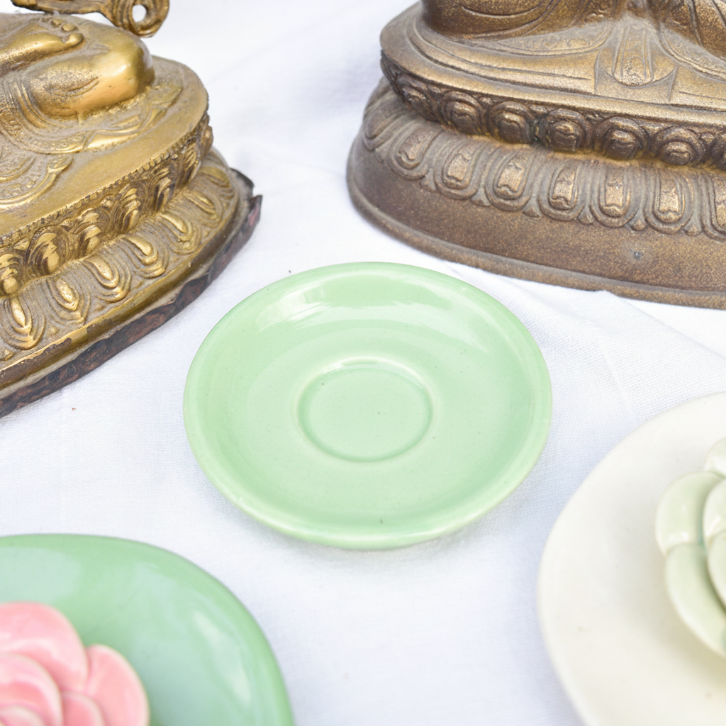 Insence Holder | Sculpted Pink Lotus Design | Handcrafted