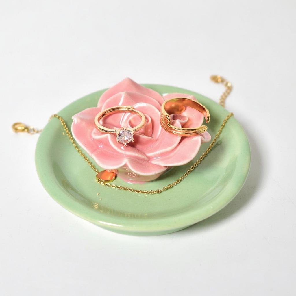 Insence Holder | Sculpted Pink Lotus Design | Handcrafted