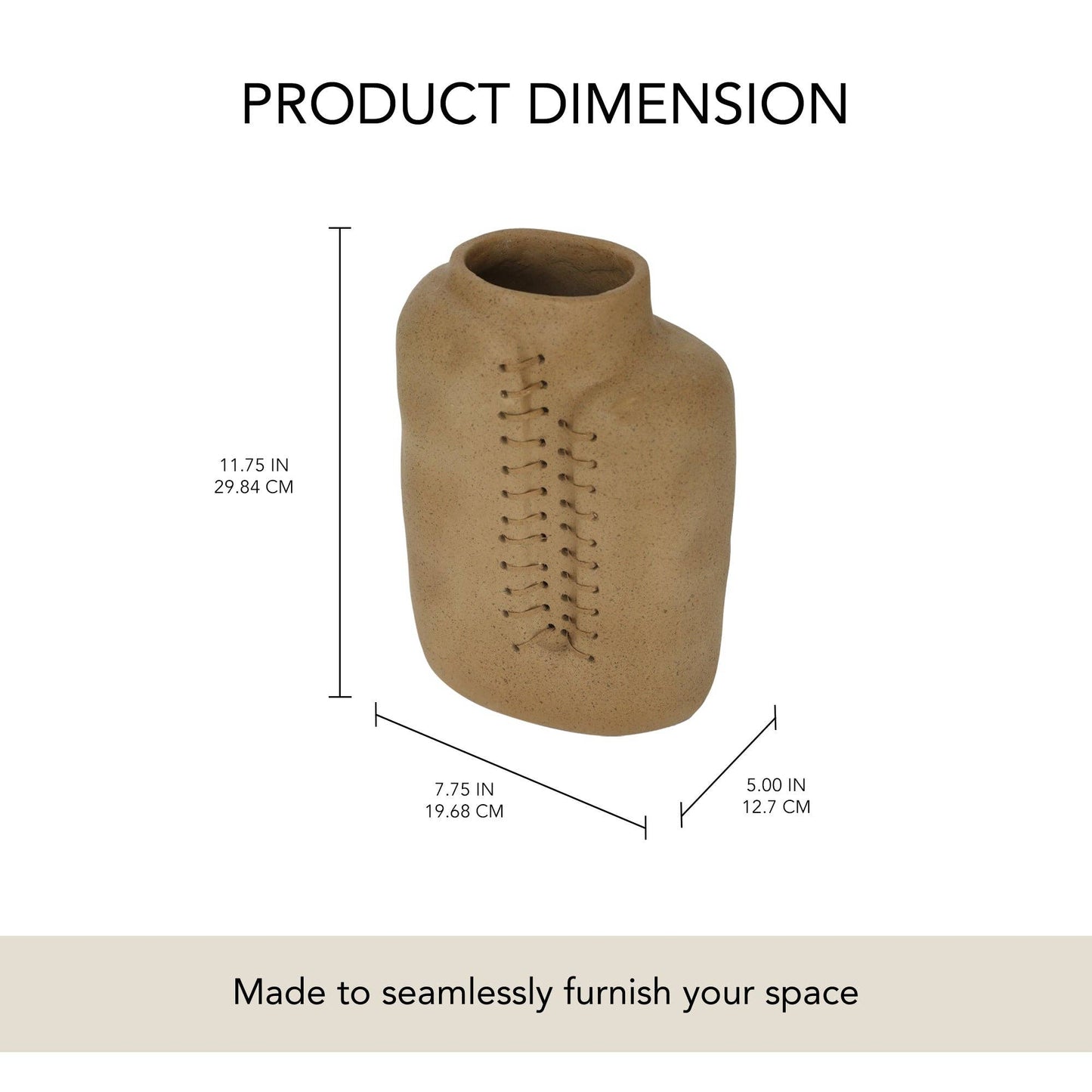 Niraan Handcrafted Ecomix Cane Vase
