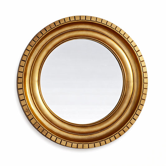 Luxury Gold Wall Mirror – Handcrafted Gold Foil Frame for Stylish Home