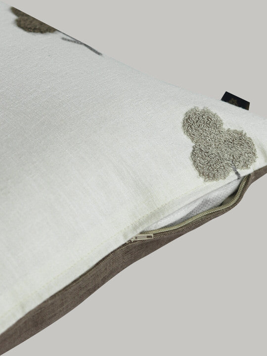 Set of 2 - Decorative Pillow Covers – Interior Decor Accents – Embroidered Cotton Fabric – 16x16 Inch