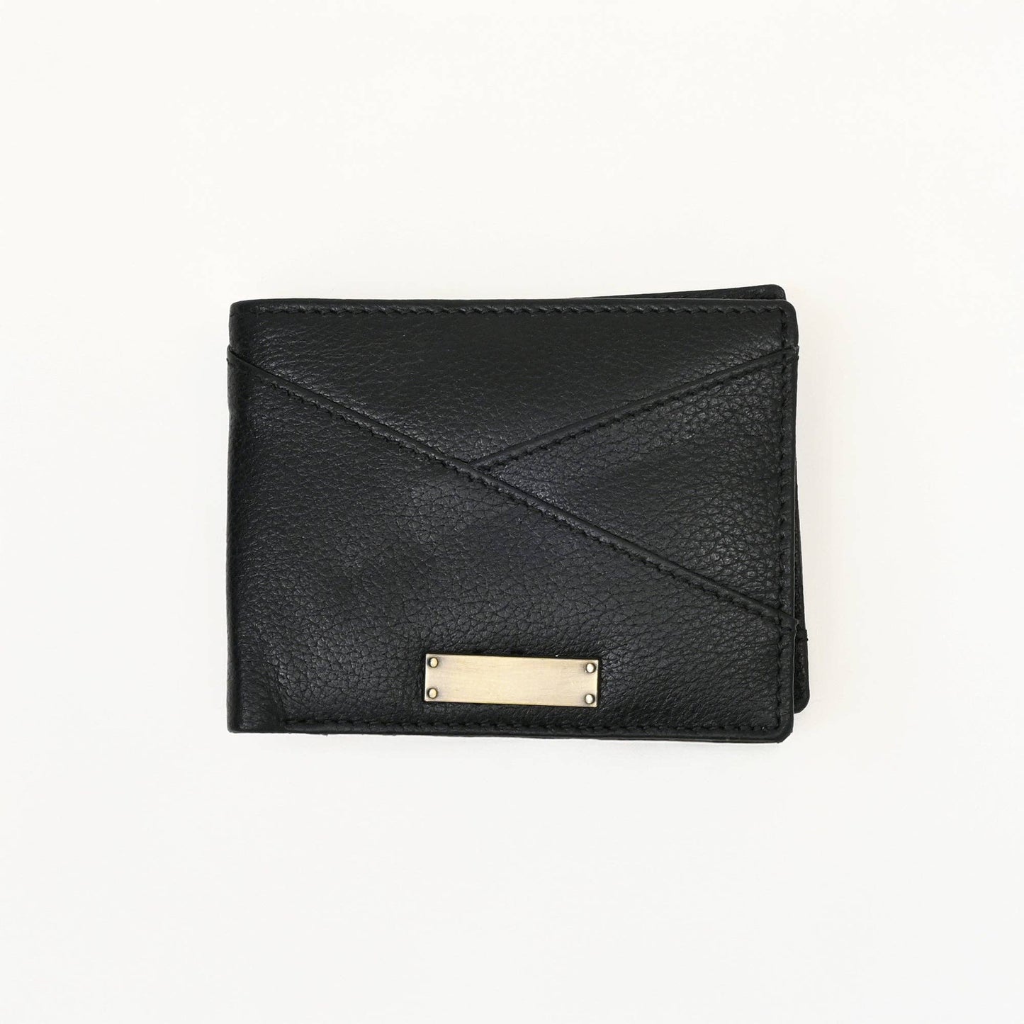Leather Wallet Black Grained Napa For Men's