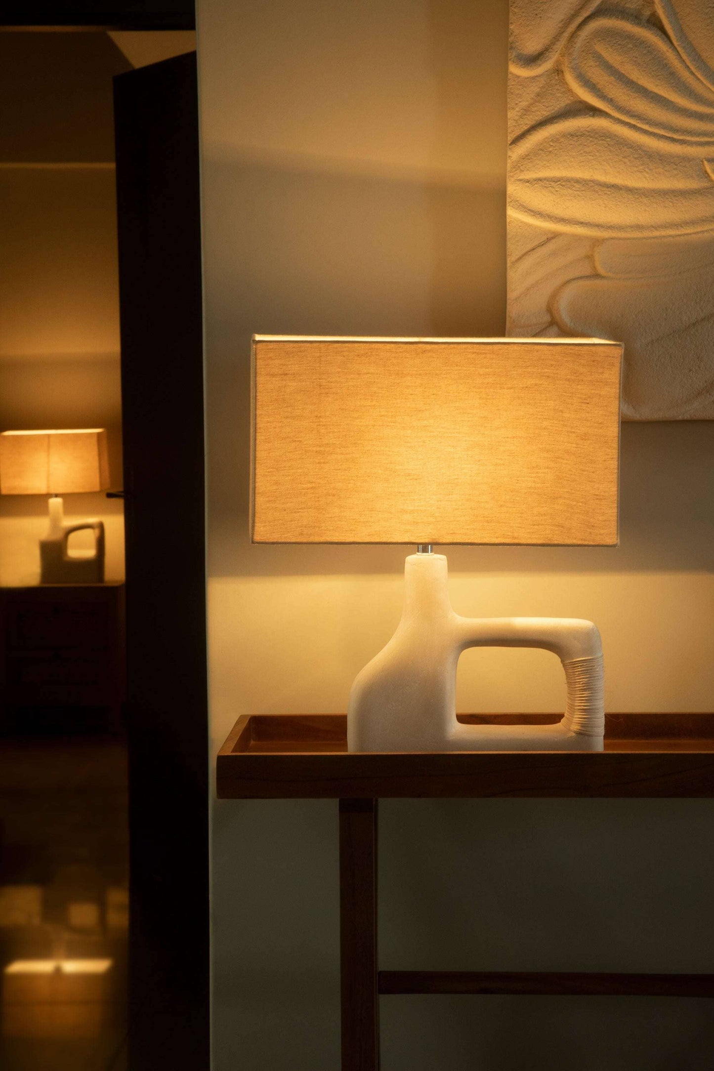 Sarafay Ecomix Handcrafted Table Lamp with Shade- Small