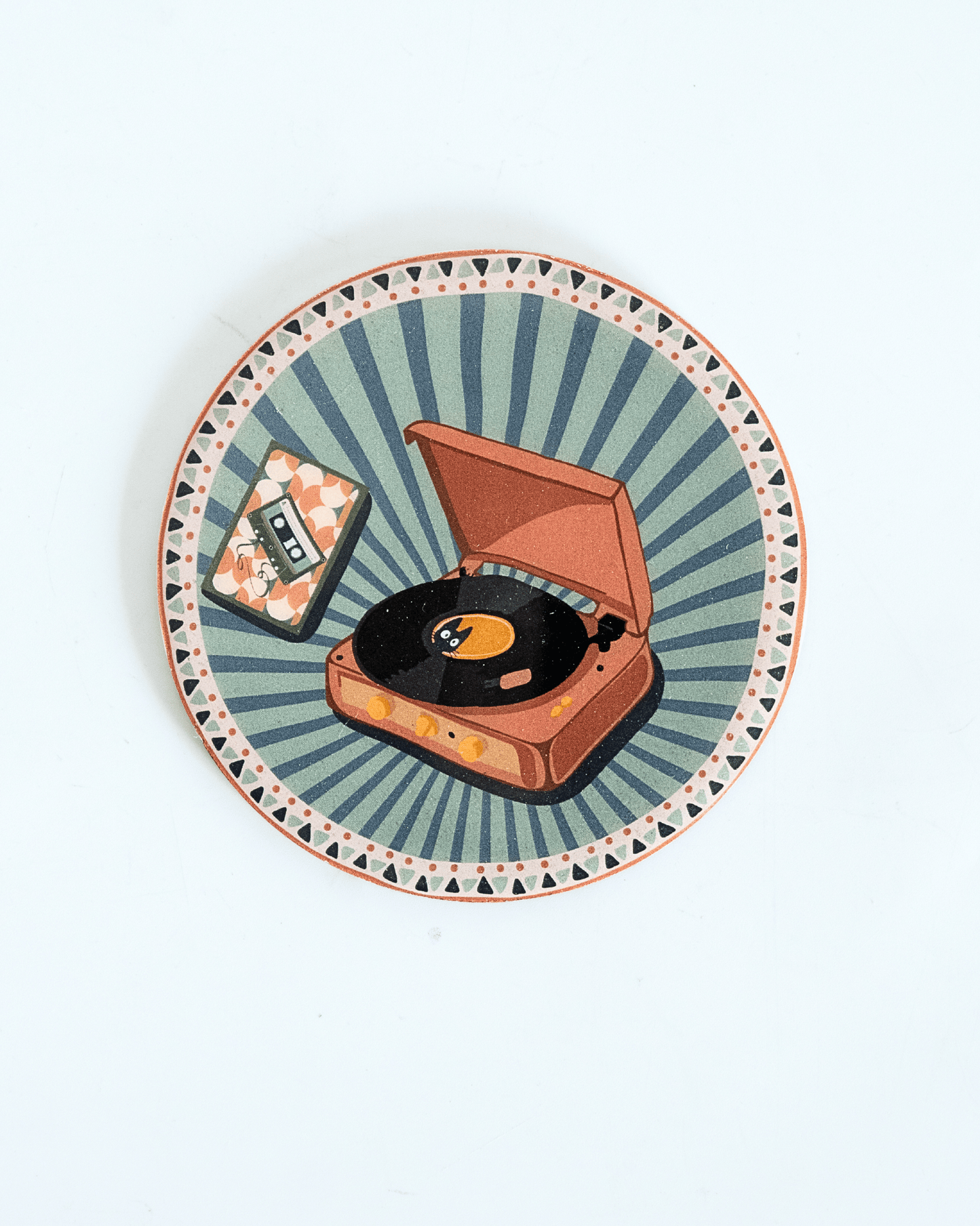 Dining Analog Edit Metal Coasters - Set of 4