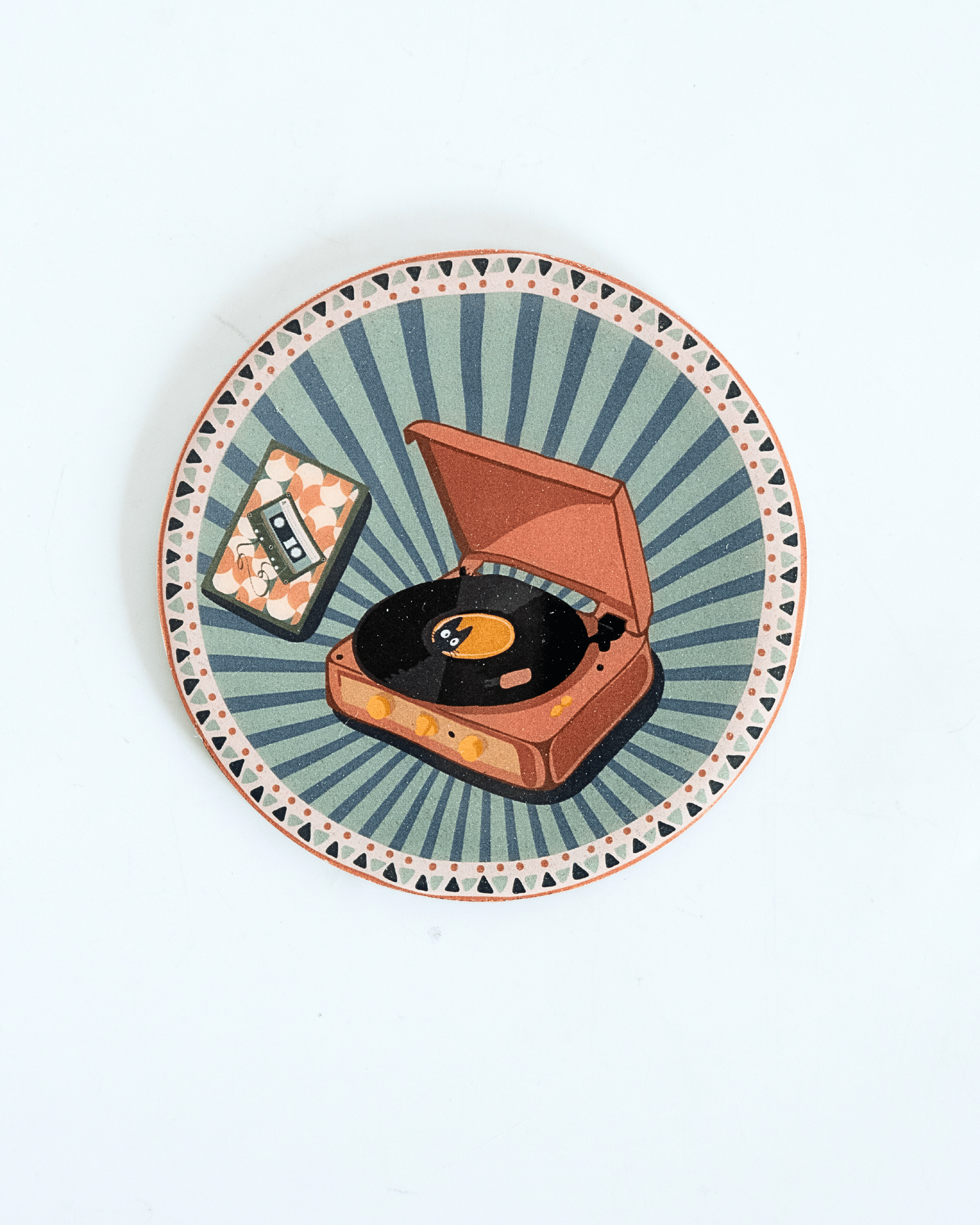 Dining Analog Edit Metal Coasters - Set of 4