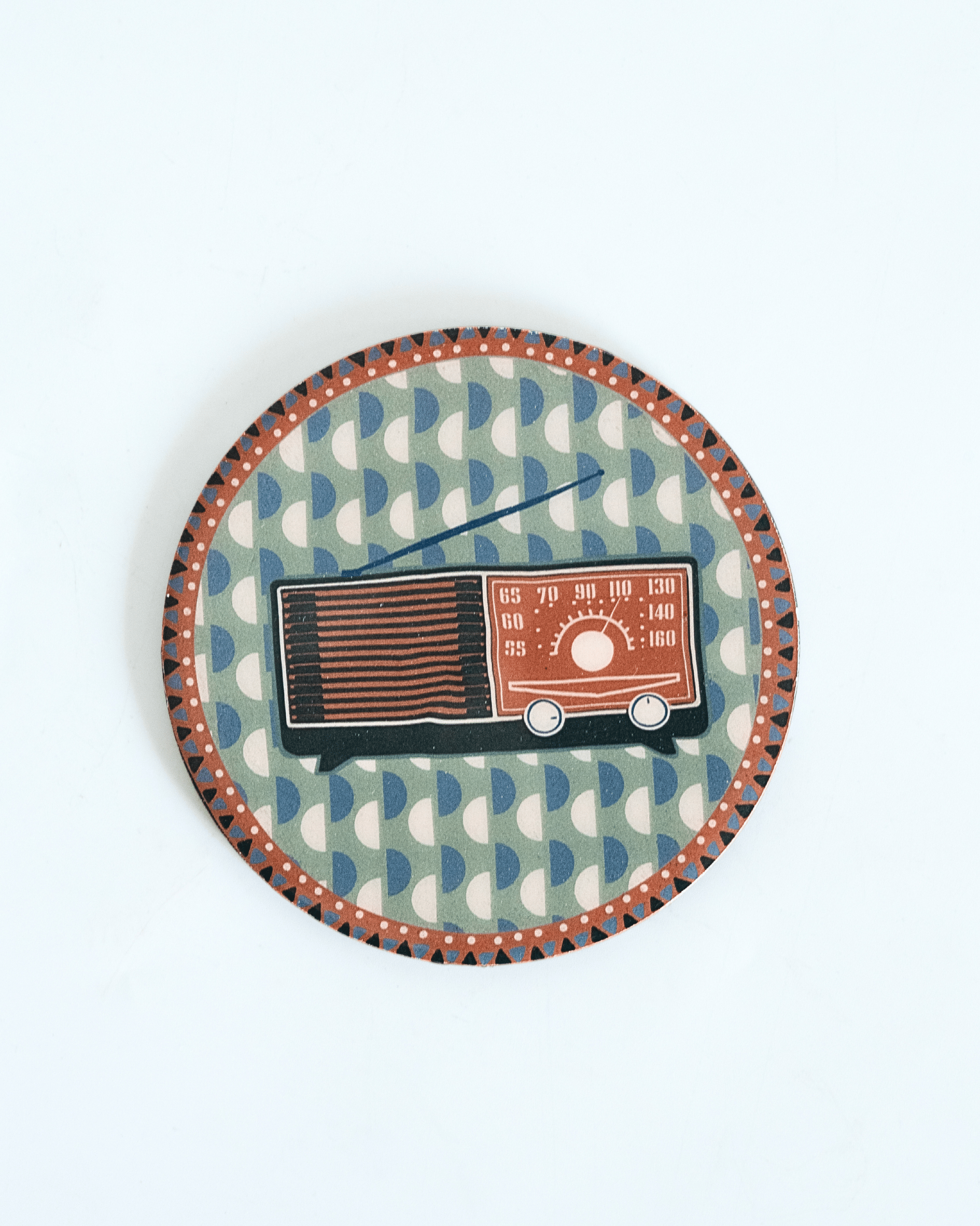 Dining Analog Edit Metal Coasters - Set of 4
