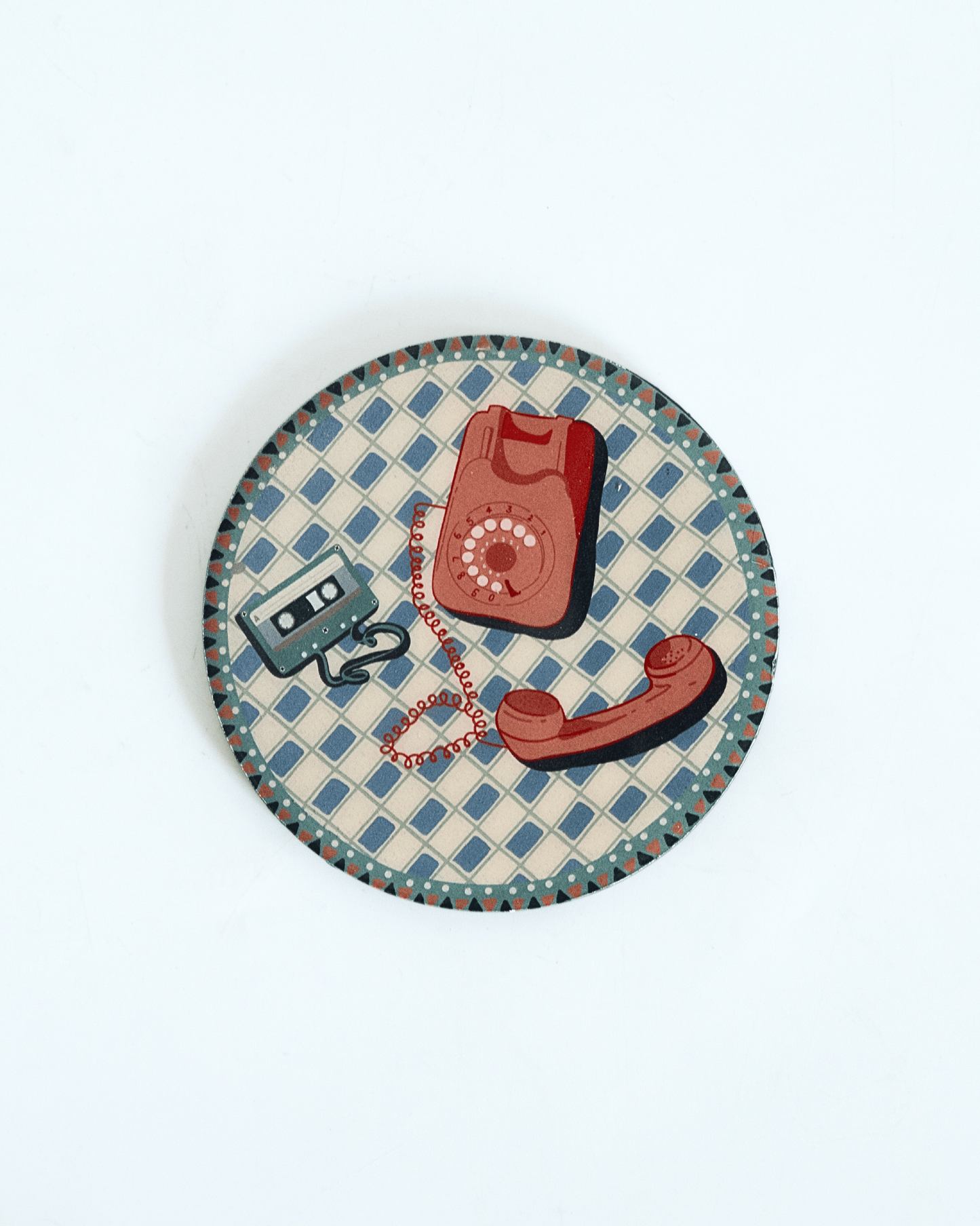 Dining Analog Edit Metal Coasters - Set of 4