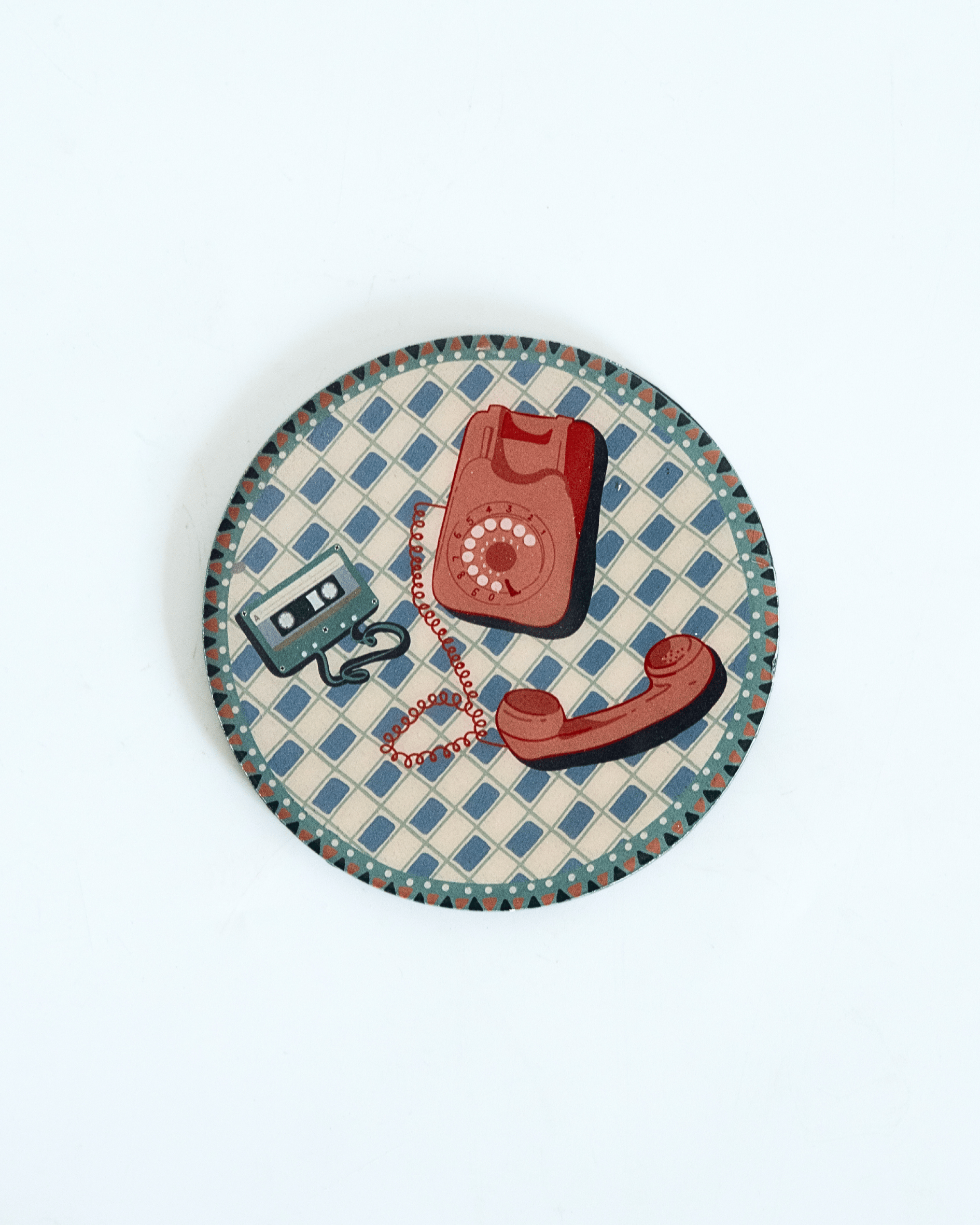 Dining Analog Edit Metal Coasters - Set of 4