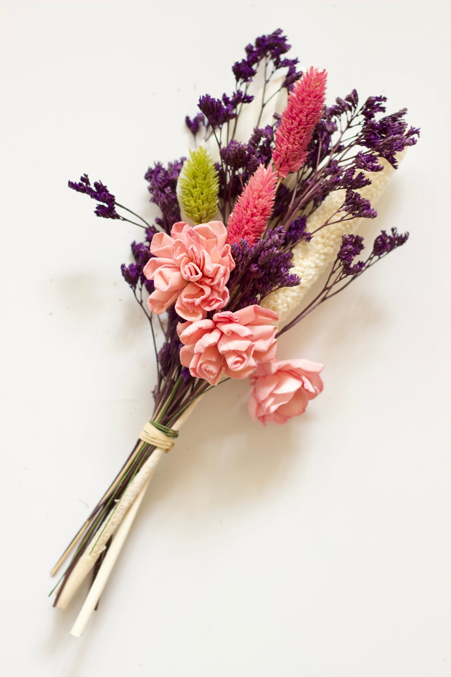Dream Botanique Glass Vase with Botanical Flowers - Peony