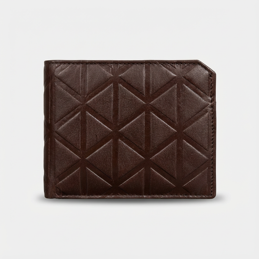 Luxury Brown Croc Wallet Slim Design with Coin Pocket