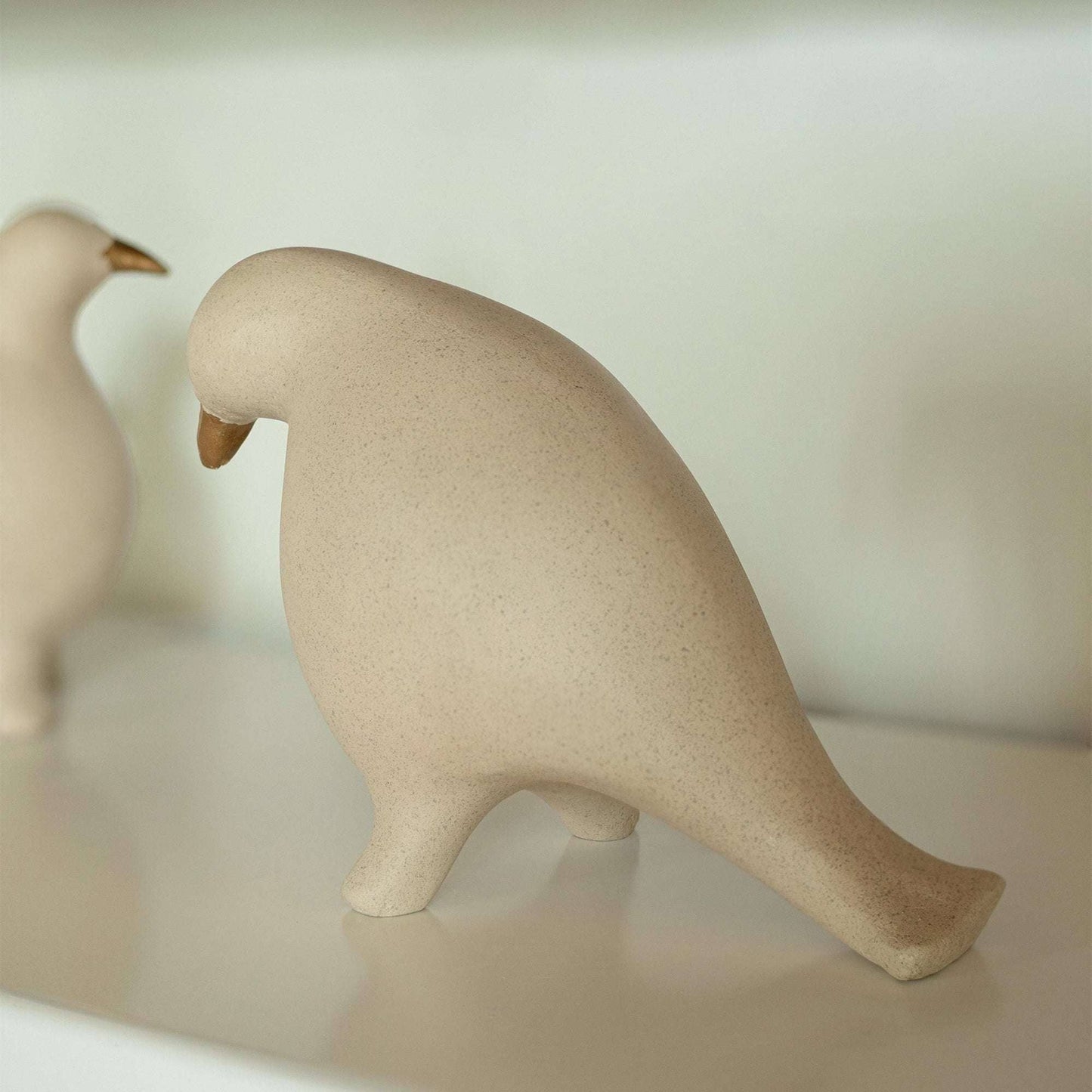Sustainable Ecomix Thinking Dove Sculpture Egg Shell