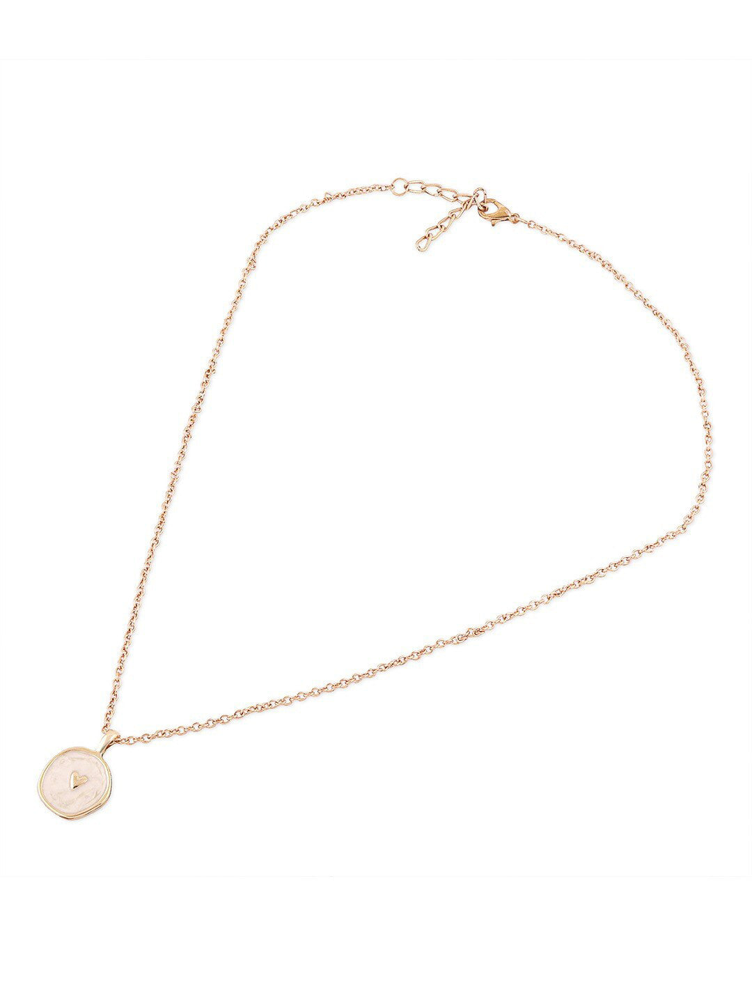 Gold-Plated Contemporary Bohemian Pendant – Necklace – Gold-Plated Alloy – 28cm Chain