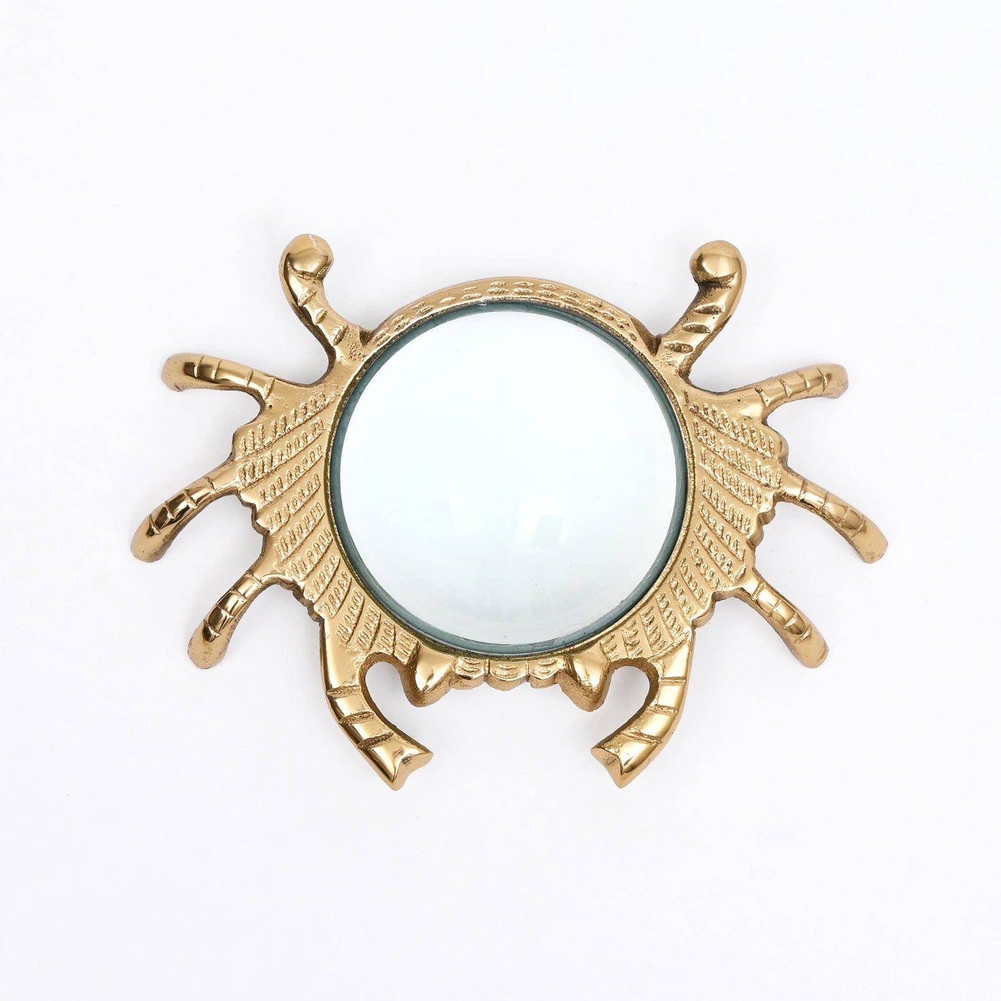 Gold Crab Magnifying Glass – Aluminum Desk Décor