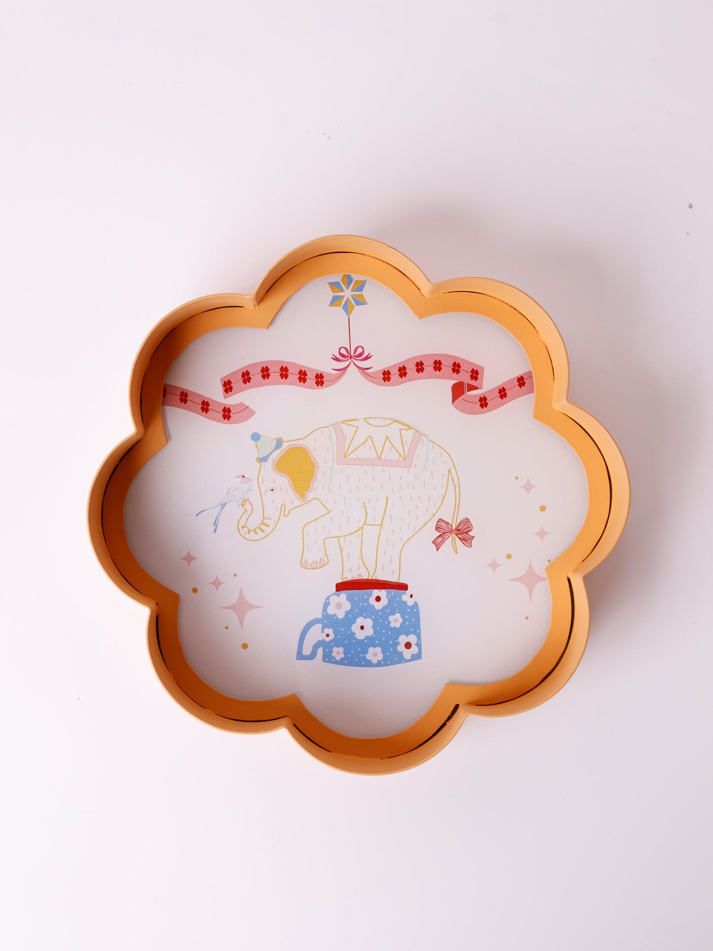 Wall Plate | Metal Acrylic Flower Shape | Dia-20.5cm