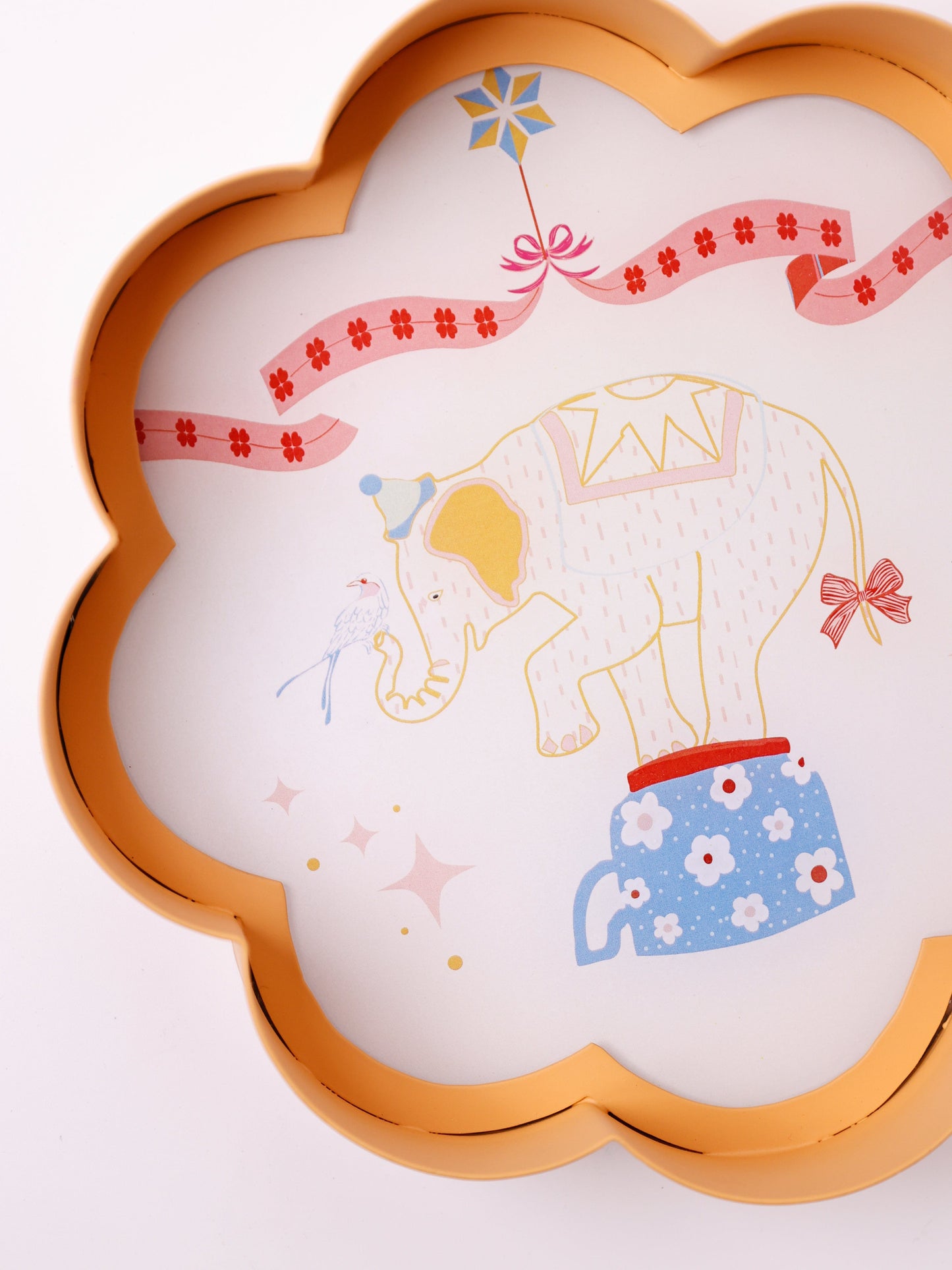 Wall Plate | Metal Acrylic Flower Shape | Dia-20.5cm
