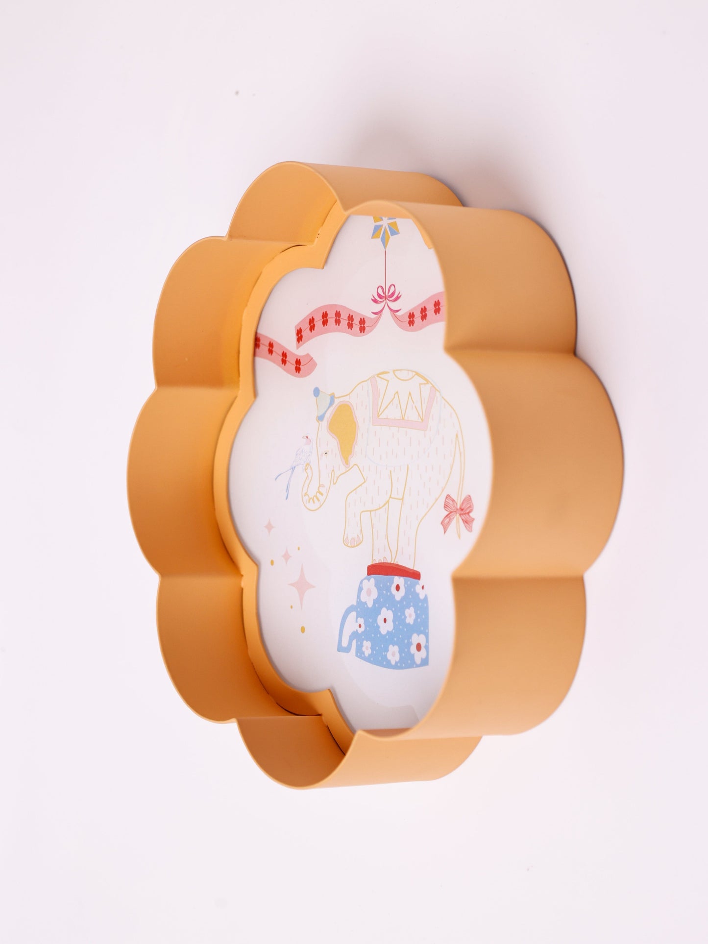 Wall Plate | Metal Acrylic Flower Shape | Dia-20.5cm