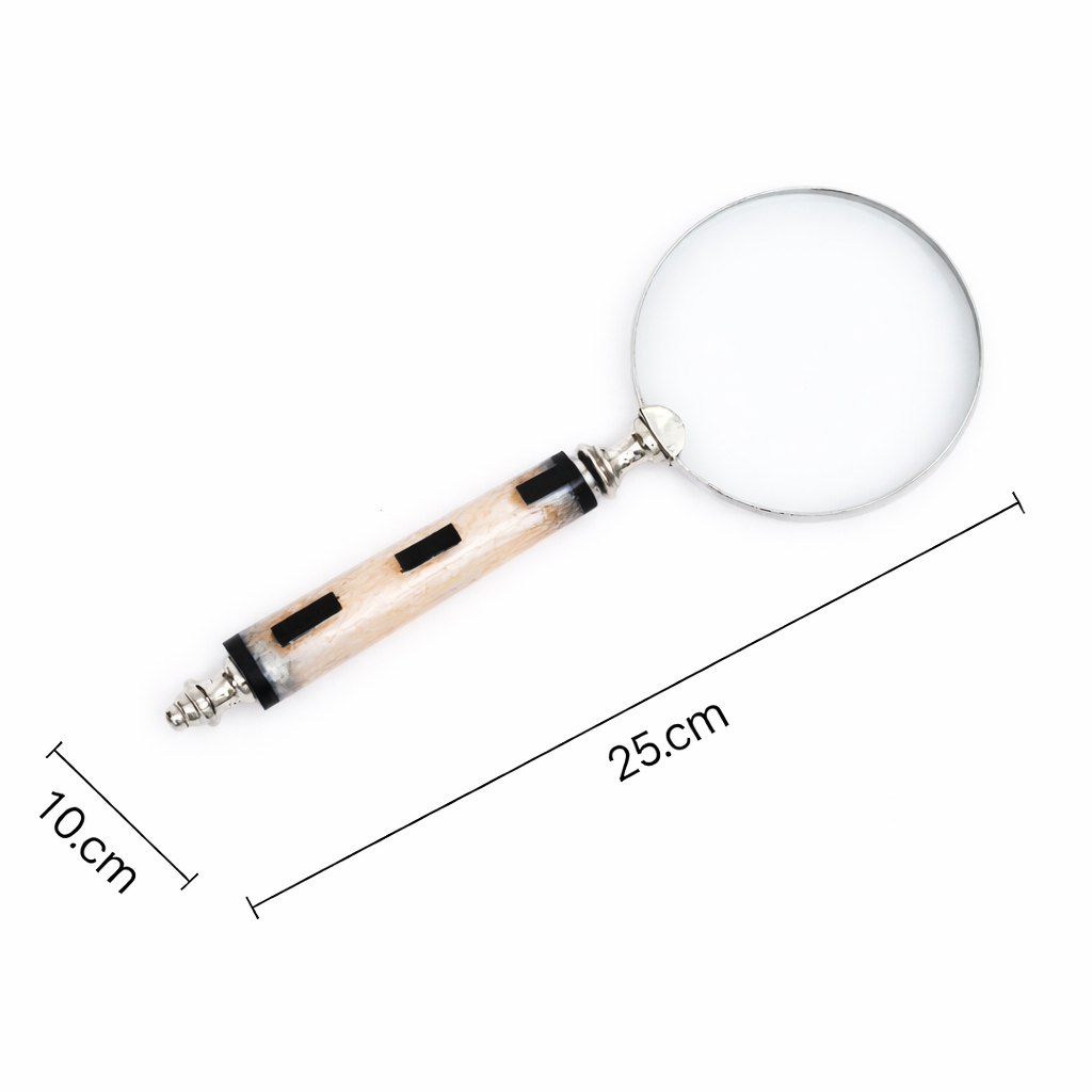 Decorative Magnifying Glass – Black & White Handle