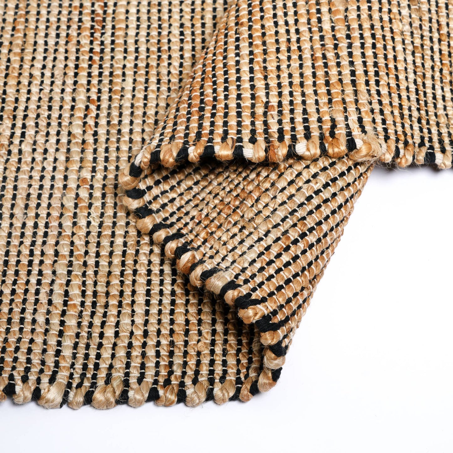 Hand Woven Herringbone Block Rug