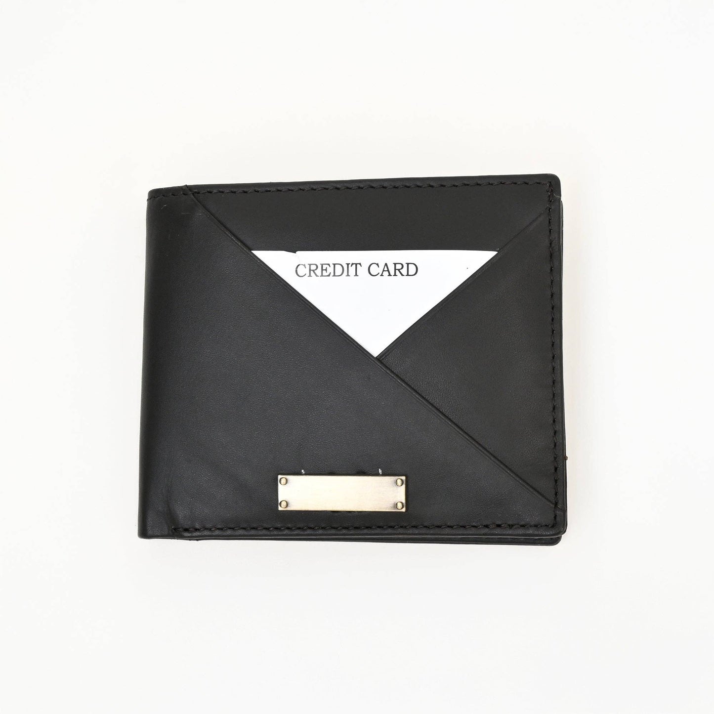 Leather Wallet – Green Full-Grain Waxy Leather For Men
