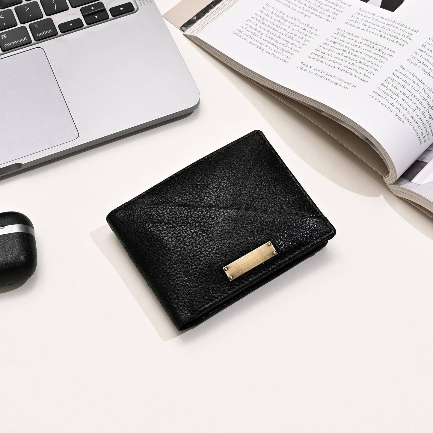 Premium Grained Black Wallet Men’s Wallet with 6 Card Slot