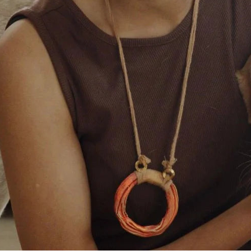 Papier-Mâché Pendant | Inspired by the Ring of Fire