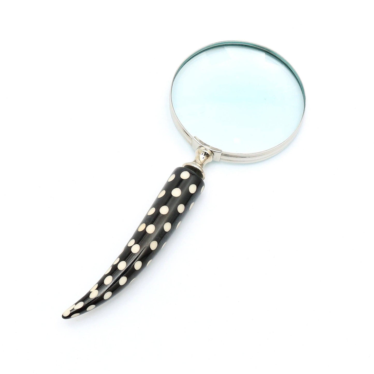 Dotted Handle Magnifying Glass – Steel & Resin