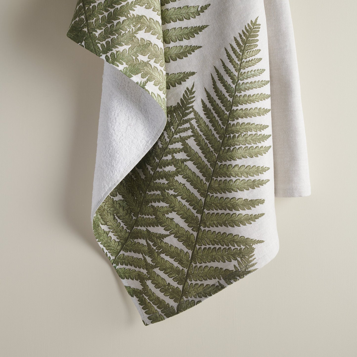 Fern Print | Cotton Bamboo | Hammam Terry | XL Bath Towel
