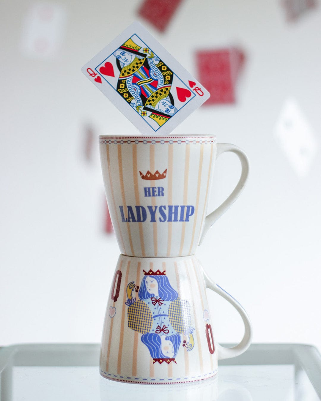 Mug | Ceramic Illustrated Queen | 300ml Capacity, 12.5x9x9cm