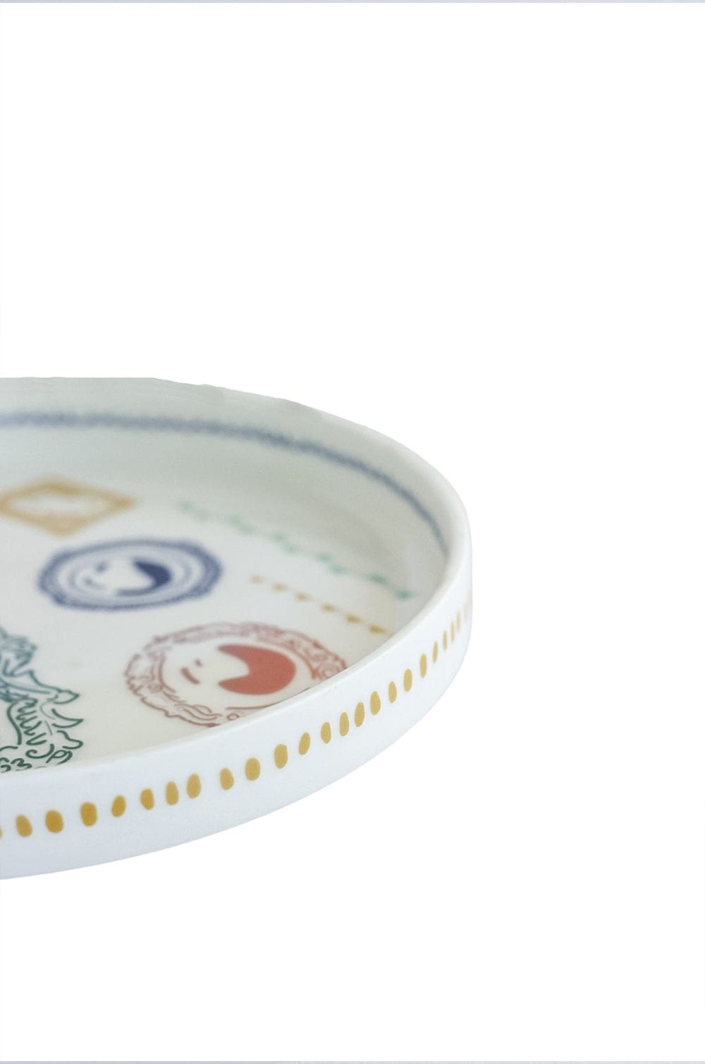 Wall Plate | Fine China Illustration Mirrors | 6.25" Dia