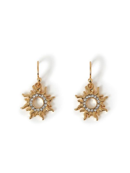 Gold-Tone Dangle Earrings – Fish Hook Closure – Fashion Jewellery Collection
