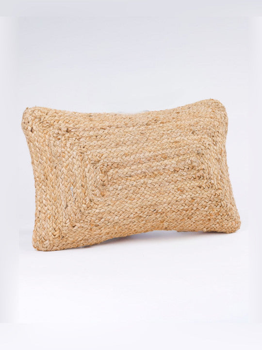 Textured Pattern Pillow Cover – Jute Cotton Blend