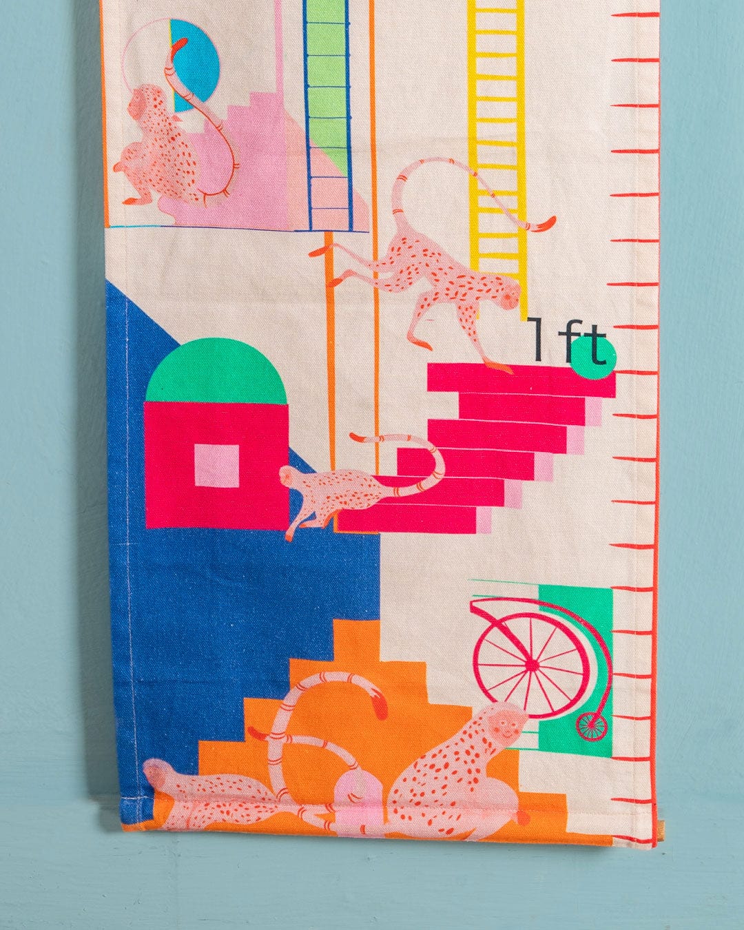 Wall Hanging | Cotton Embroidered Monkey Mayhem | Digital Print