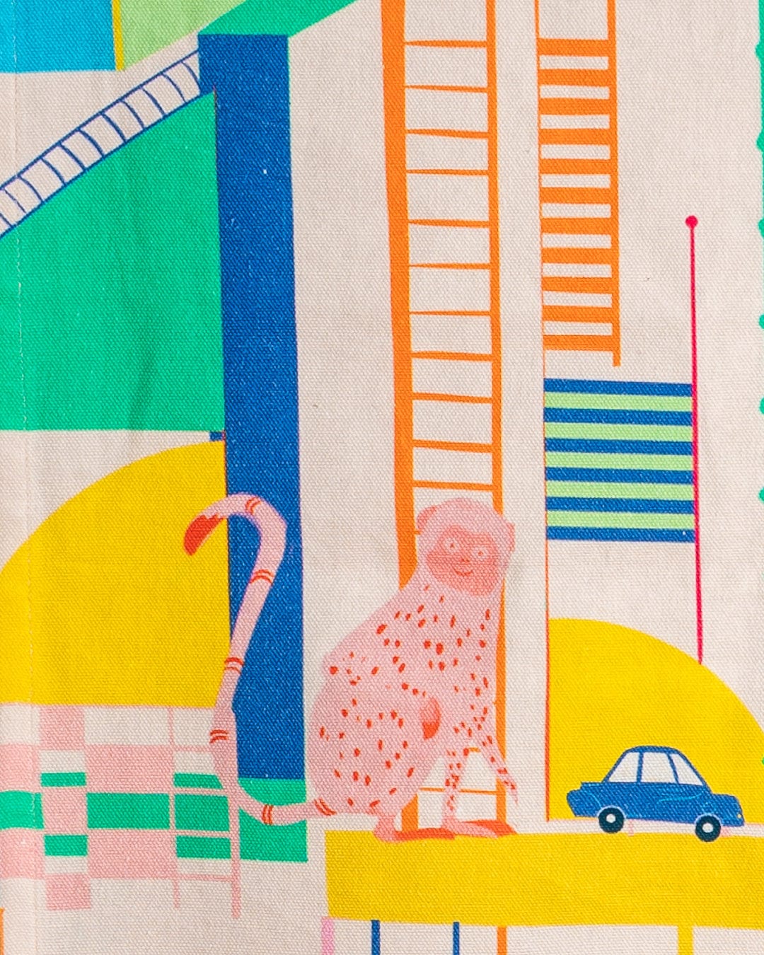 Wall Hanging | Cotton Embroidered Monkey Mayhem | Digital Print