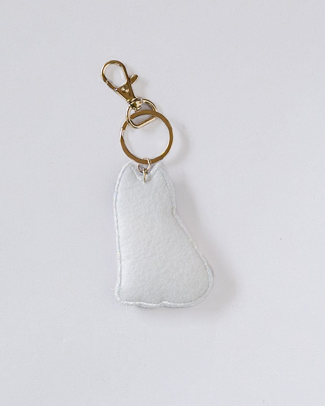 Keychain | Hand Embroidered Quilted Beaded Detail | 3.2L x 3.1W In