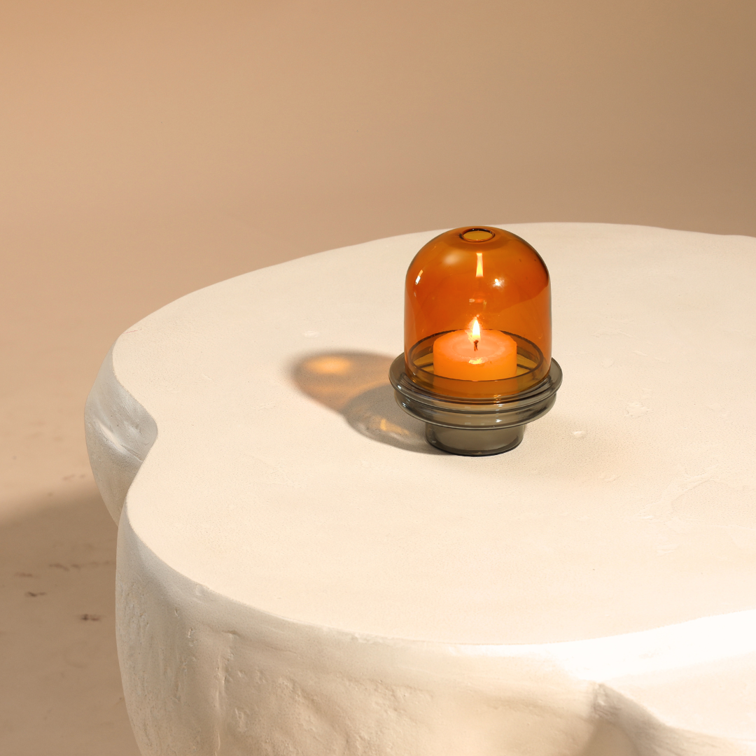 Borosilicate Glass Dome Candle Holder