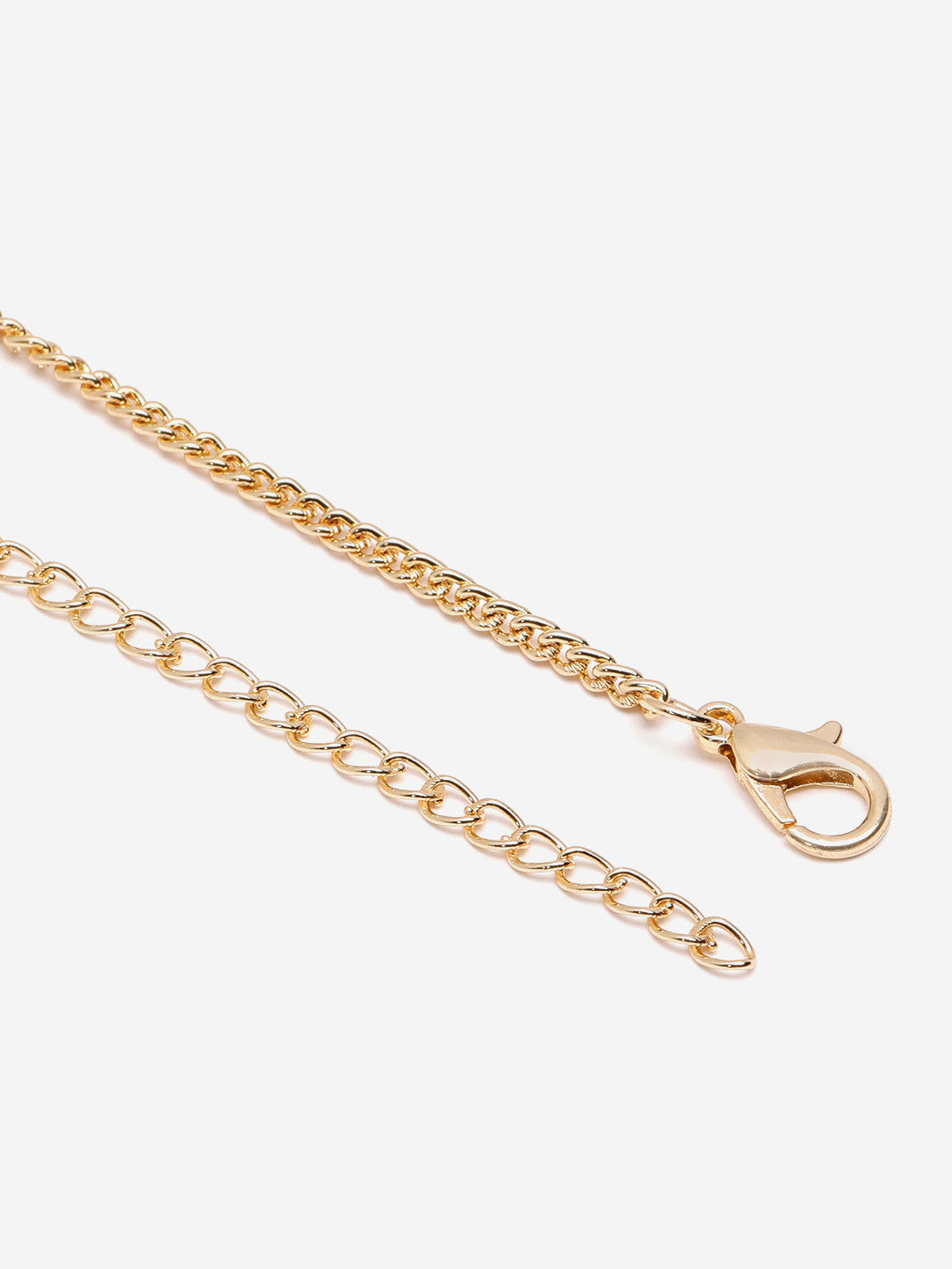 Pearl Bar Statement Necklace – Gold Plated Jewellery – Metal & Artificial Pearl – 40cm Length