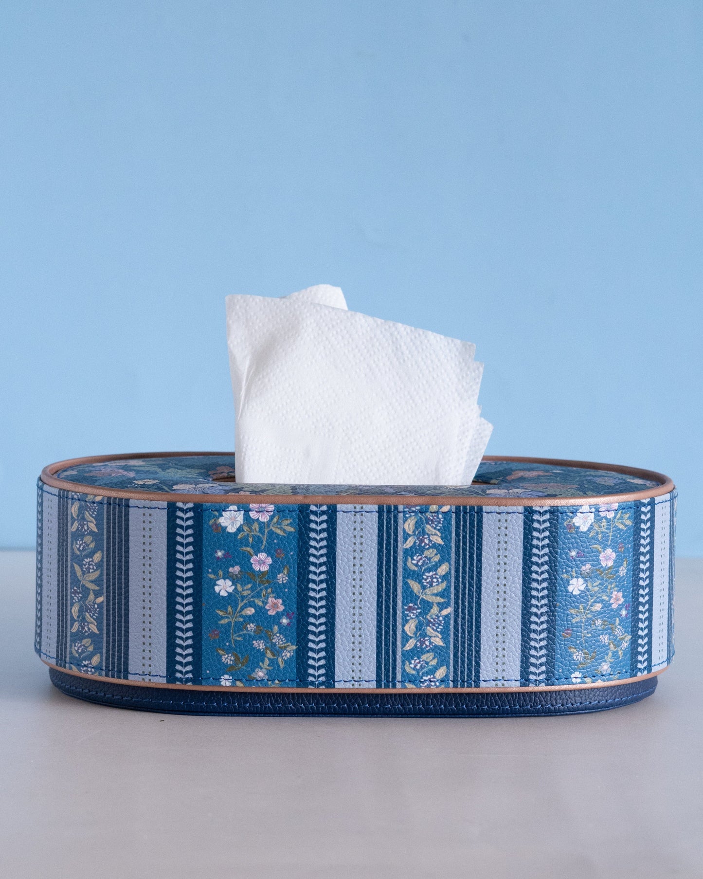 Midnight Meadow Vegan Leather Tissue Box
