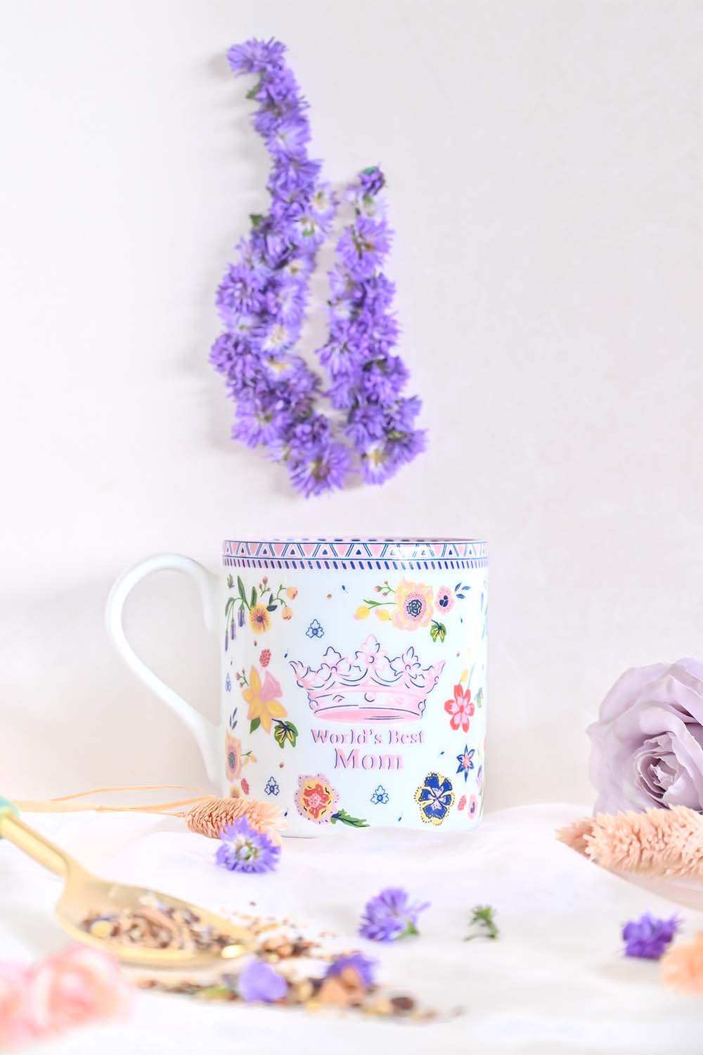 Mugs World's Best Mom Fine China Mug - World's Best Mom Fine China Mug - The Wishing Chair
