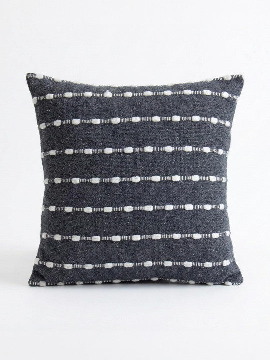 Monochrome Geometric Square Cushion Covers – Cotton Fabric – Set of 2