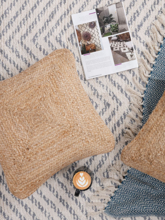 Self-Design Decorative Pillowcases – Durable Jute Cotton Blend