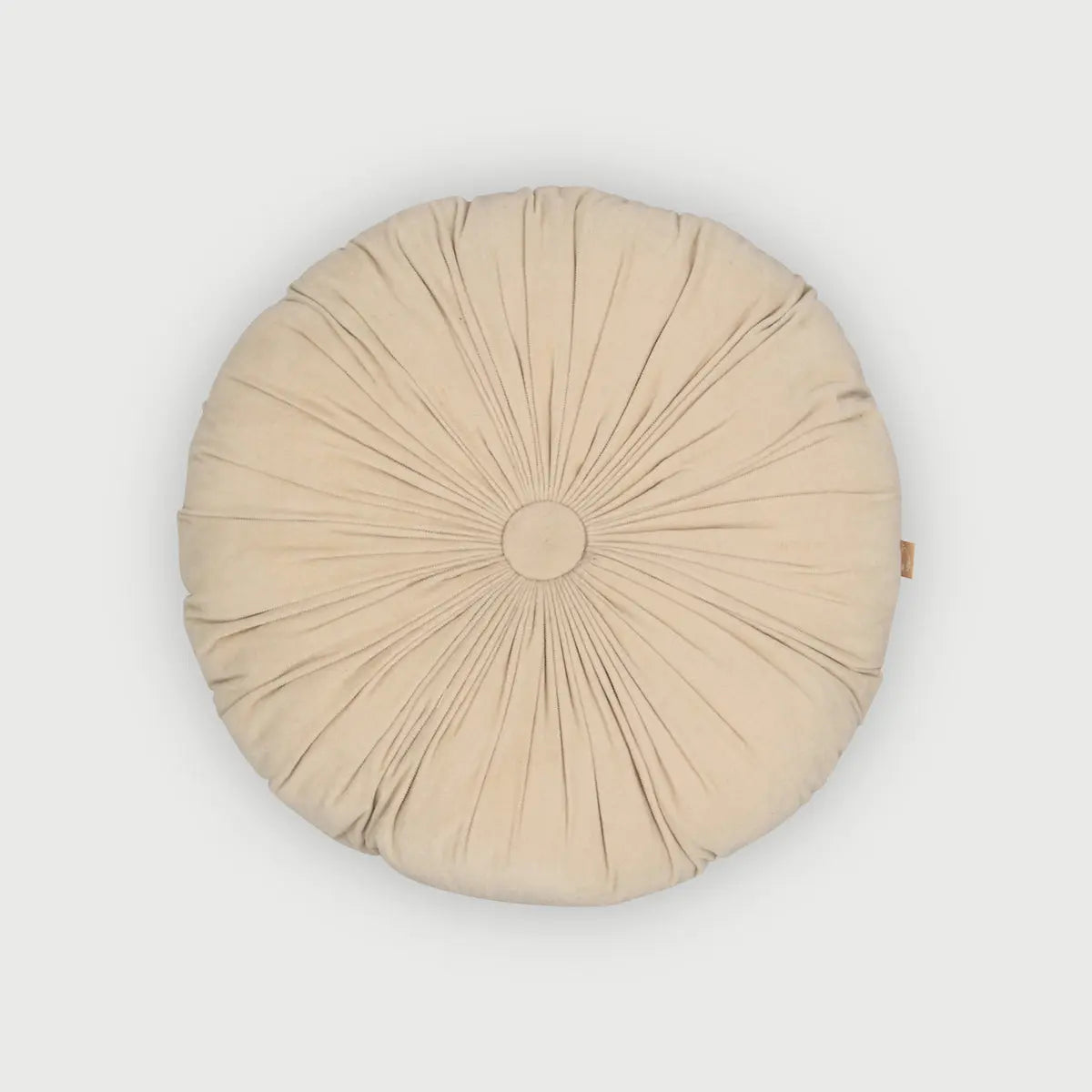Cuddle Oatmeal Velvet  Round Cushion SanctuaryLiving
