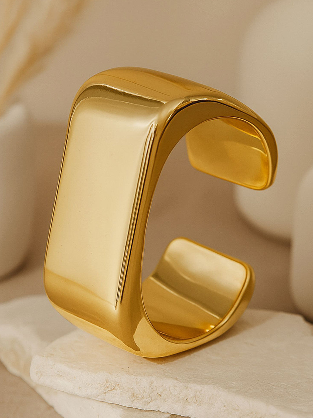 Gold-Plated Cuff Bracelet – Women's Jewellery – Alloy, Gold-Plated – Slip-On Design