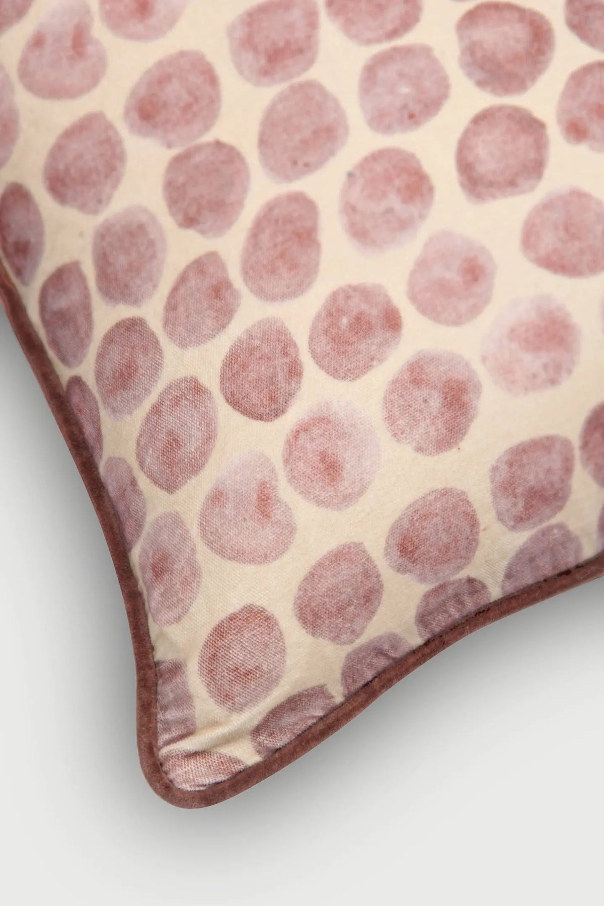 Polka Dot Lavender Velvet Cushion Cover SanctuaryLiving