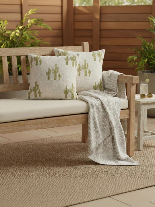 Decorative Pillow Shams – Home Textiles – Breathable Cotton – Square 2-Pack