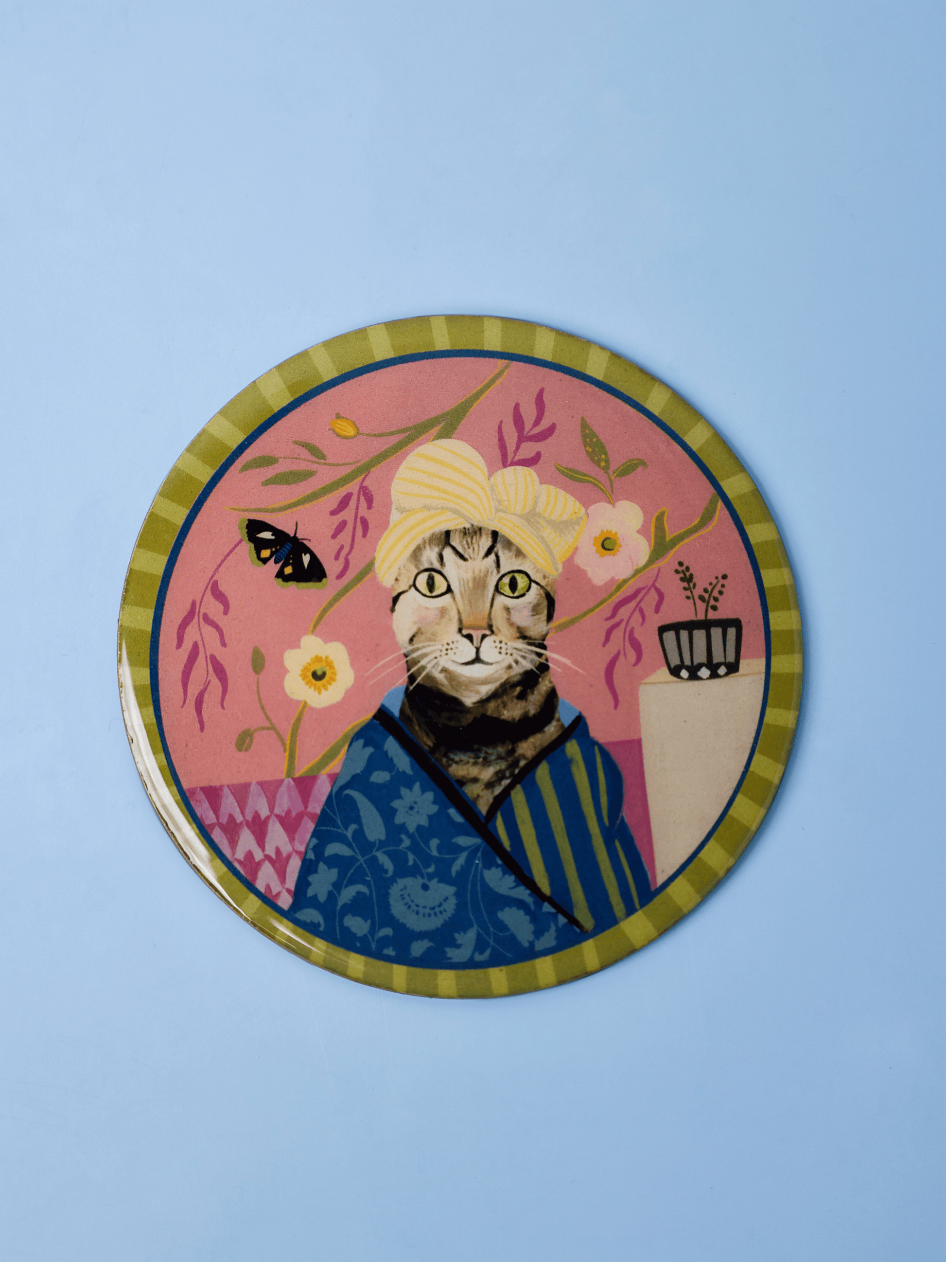 Quirky Crew Metallic Coasters - Set of 4