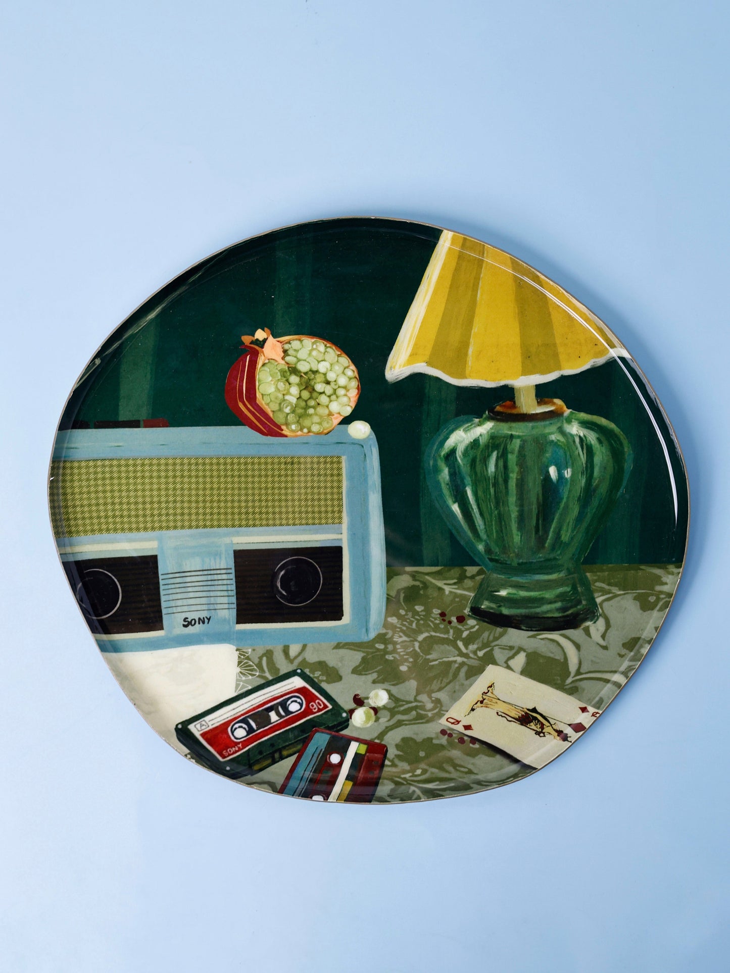 Wall Plate | Iron Illustrated Retro