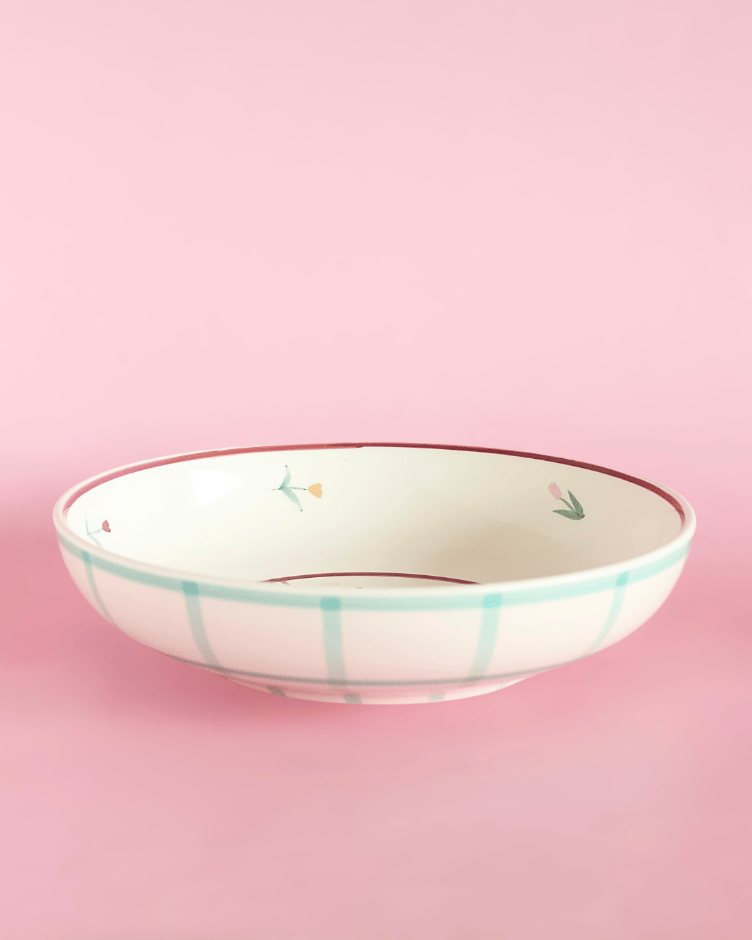 Skylark Handpainted Ceramic Pasta Bowl 21cm