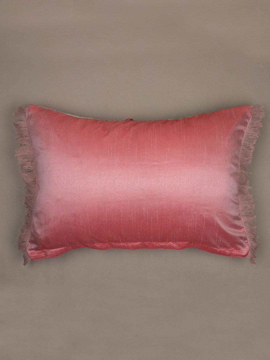 Cushion Cover | Cotton Hand Embroidered | Mint Green, 14L x 20W inches