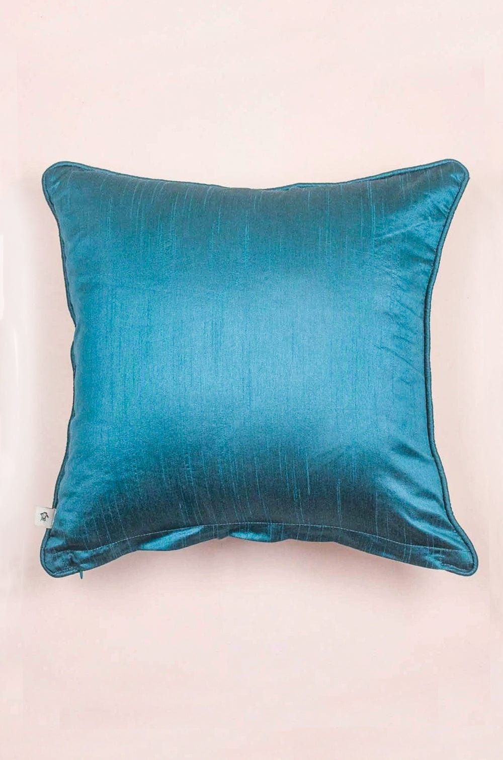 Cushion Cover | Cotton Embroidered Jacobean Rose | 18x18 Inches