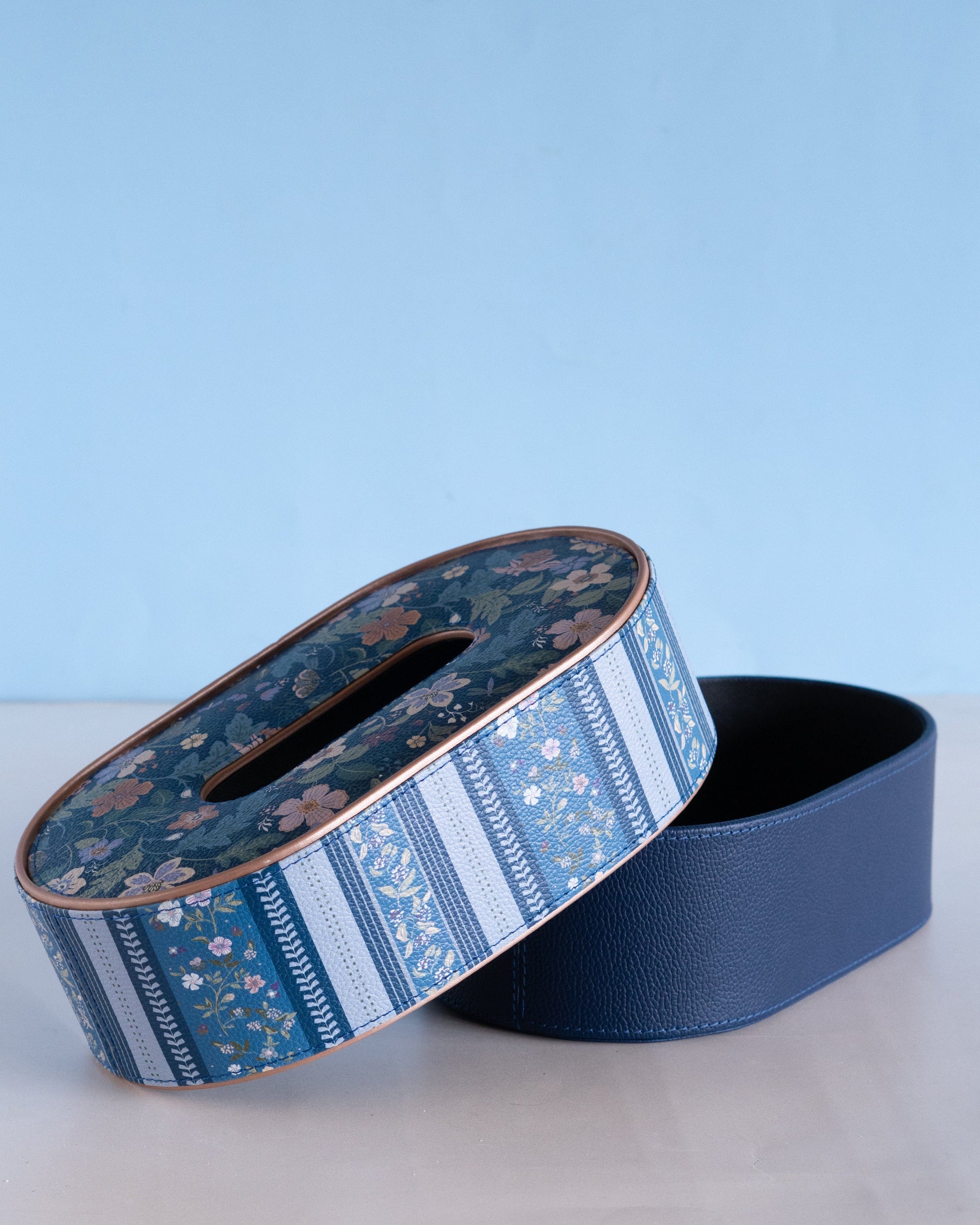 Storage Vegan Leather Tissue Holder
